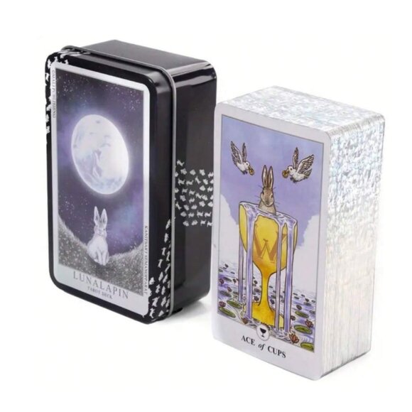 Lunalapin Tarot Deck Rare with Bonus Collectible Storage Tin NWT - Picture 2 of 6